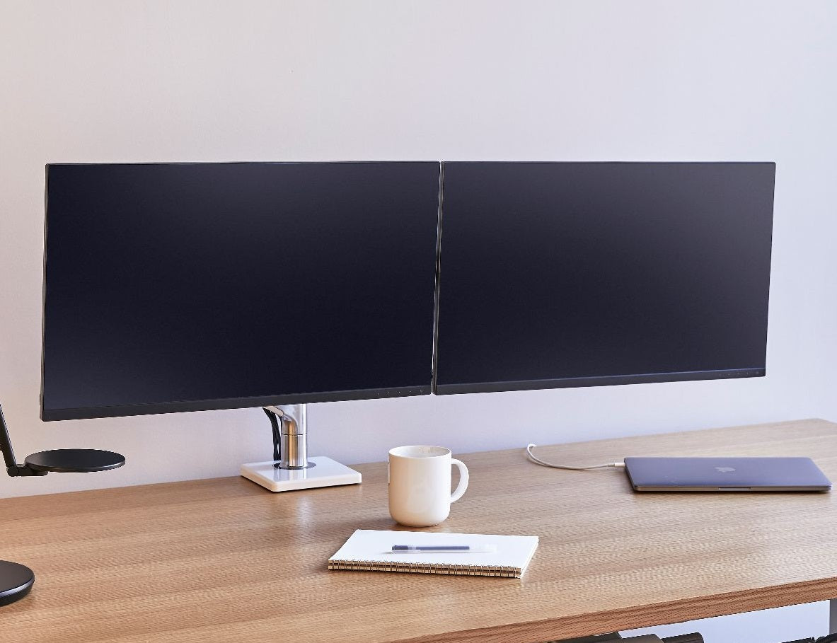 Humanscale M8.1 Monitor Arm w/ CrossBar for Dual Monitors