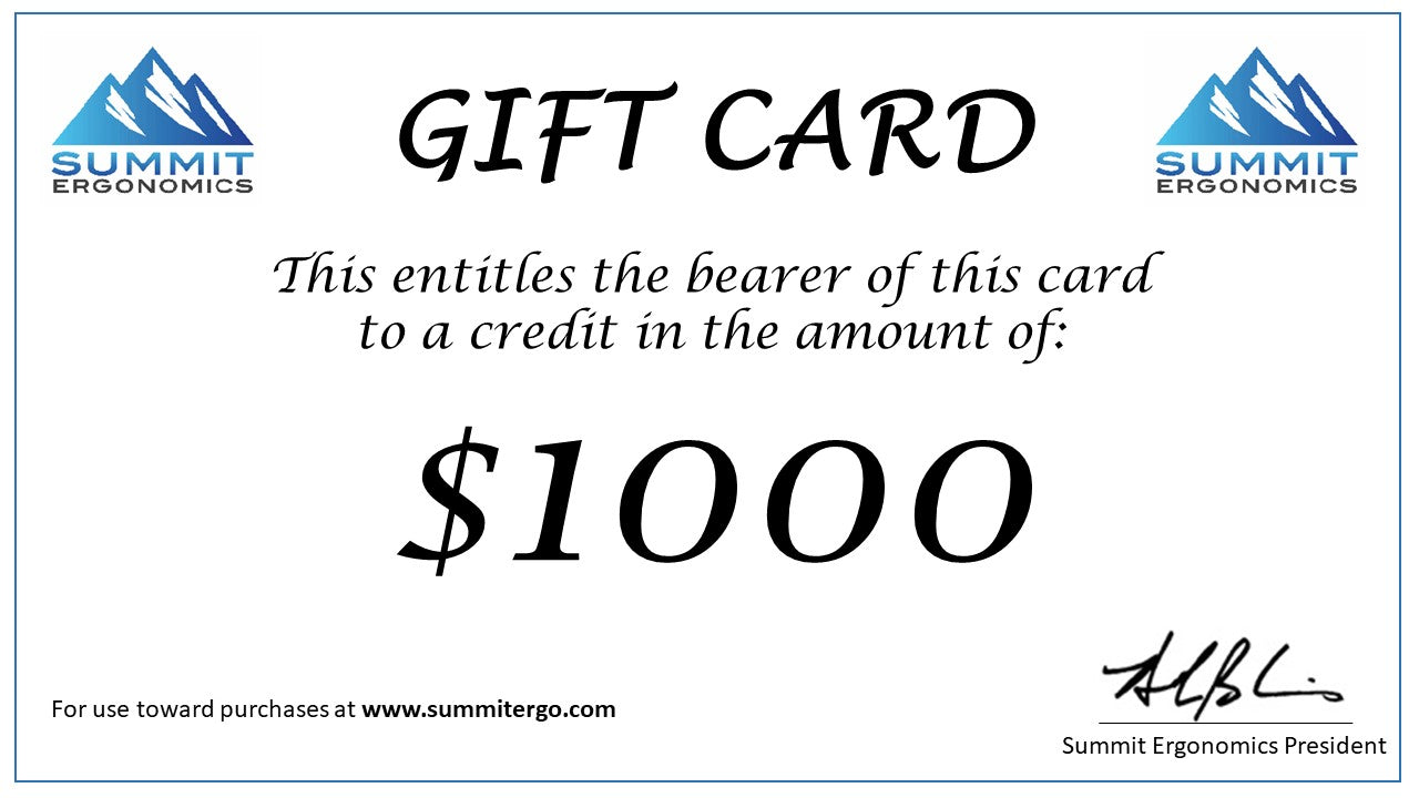 Summit Ergonomics Gift Card