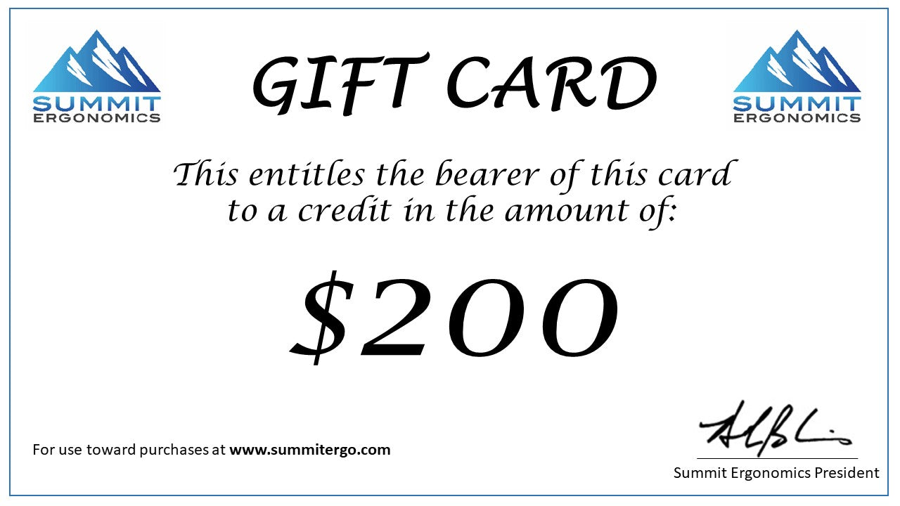 Summit Ergonomics Gift Card